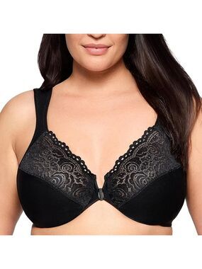 Glamorise Women's Wonderwire Front-closure Bra Underwire 1245 36G NWOT.